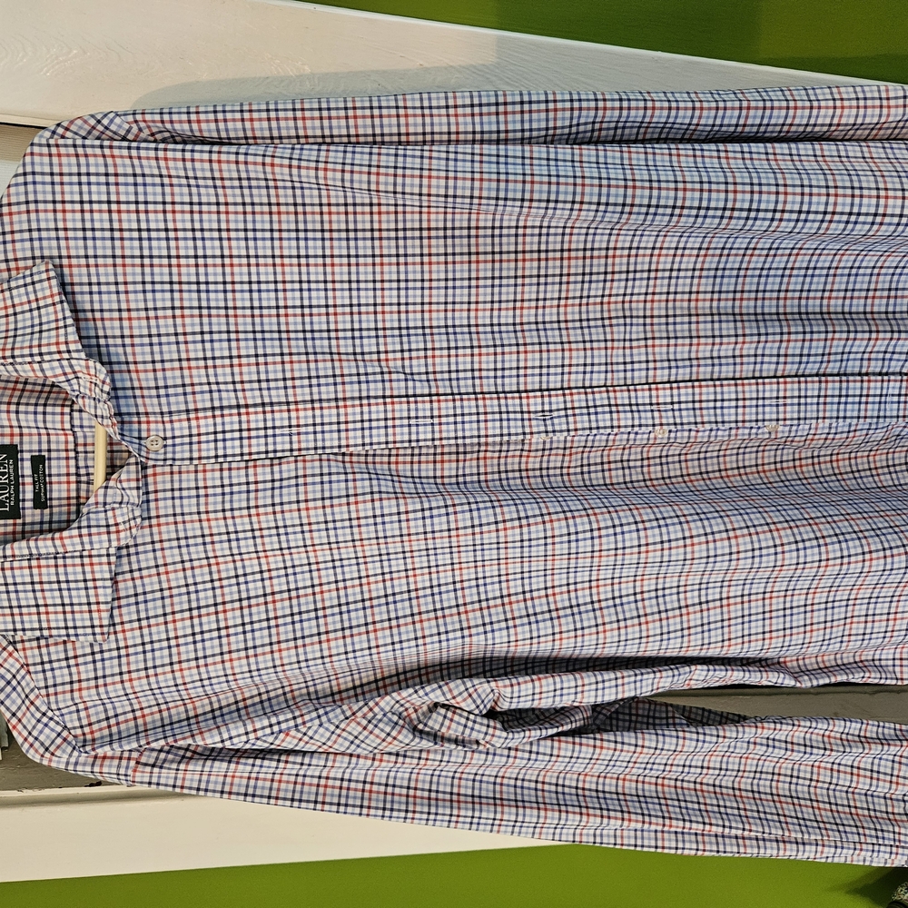 Ralph Lauren Men's Classic Checkered Shirt TALL